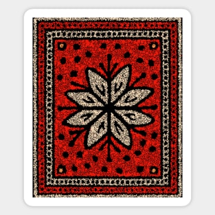 Snow Talisman Symbol – Winter & Nordic Art Design Magnet